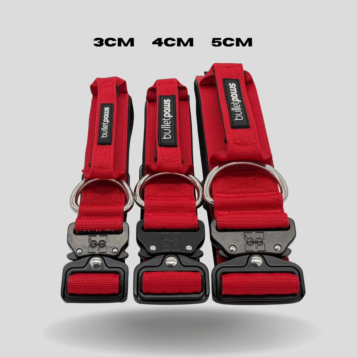 Alpha Hundehalsband® mit Griff - Rot - BulletPaws