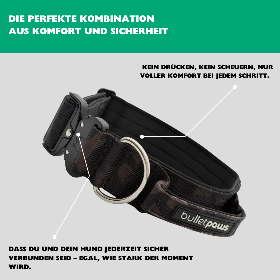 Alpha Hundehalsband mit Griff - Camouflage