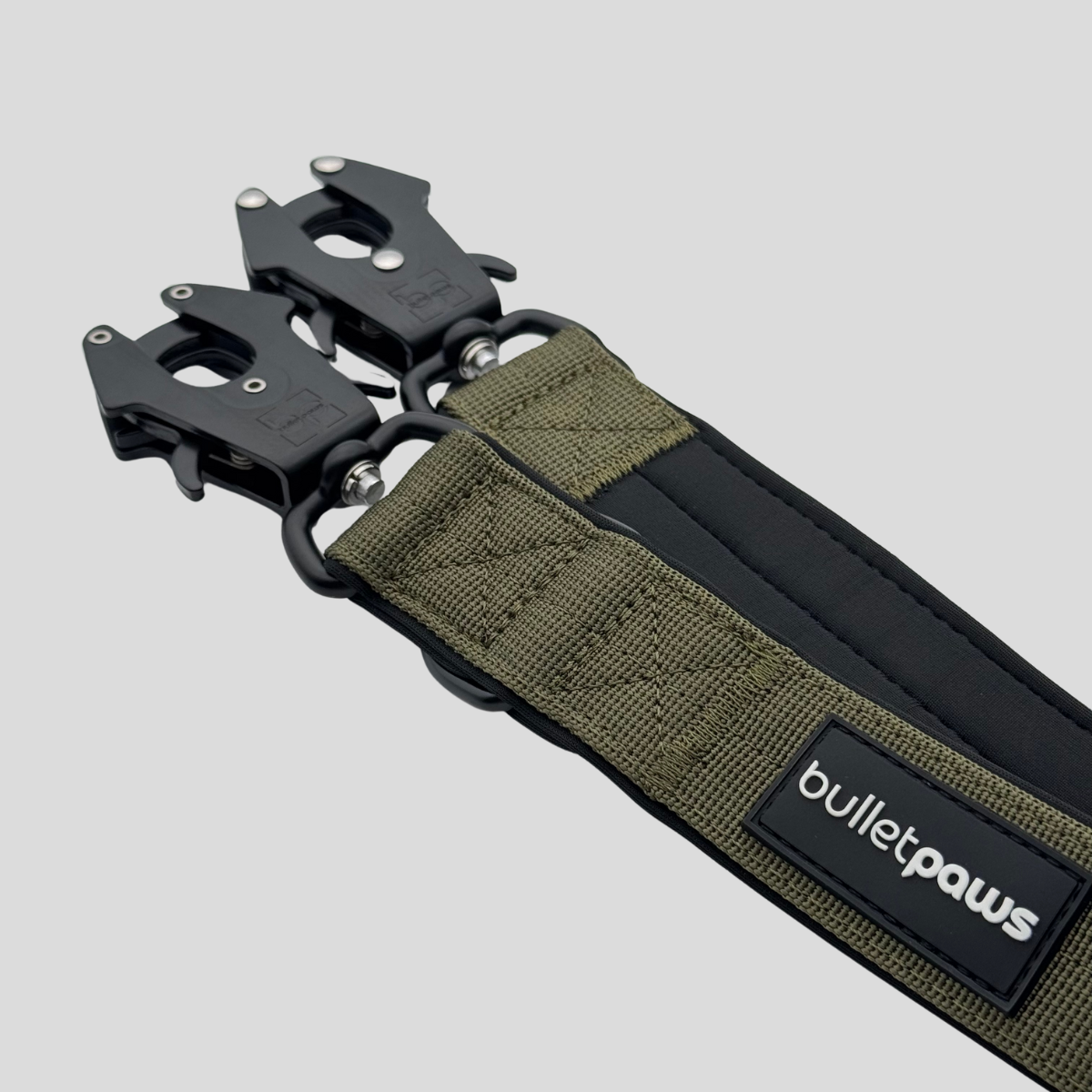 Dreifach verstellbare Hundeleine 2,2m - Khaki - BulletPaws