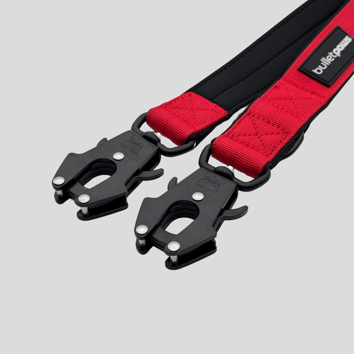 Dreifach verstellbare Hundeleine 2,2m - Rot - BulletPaws