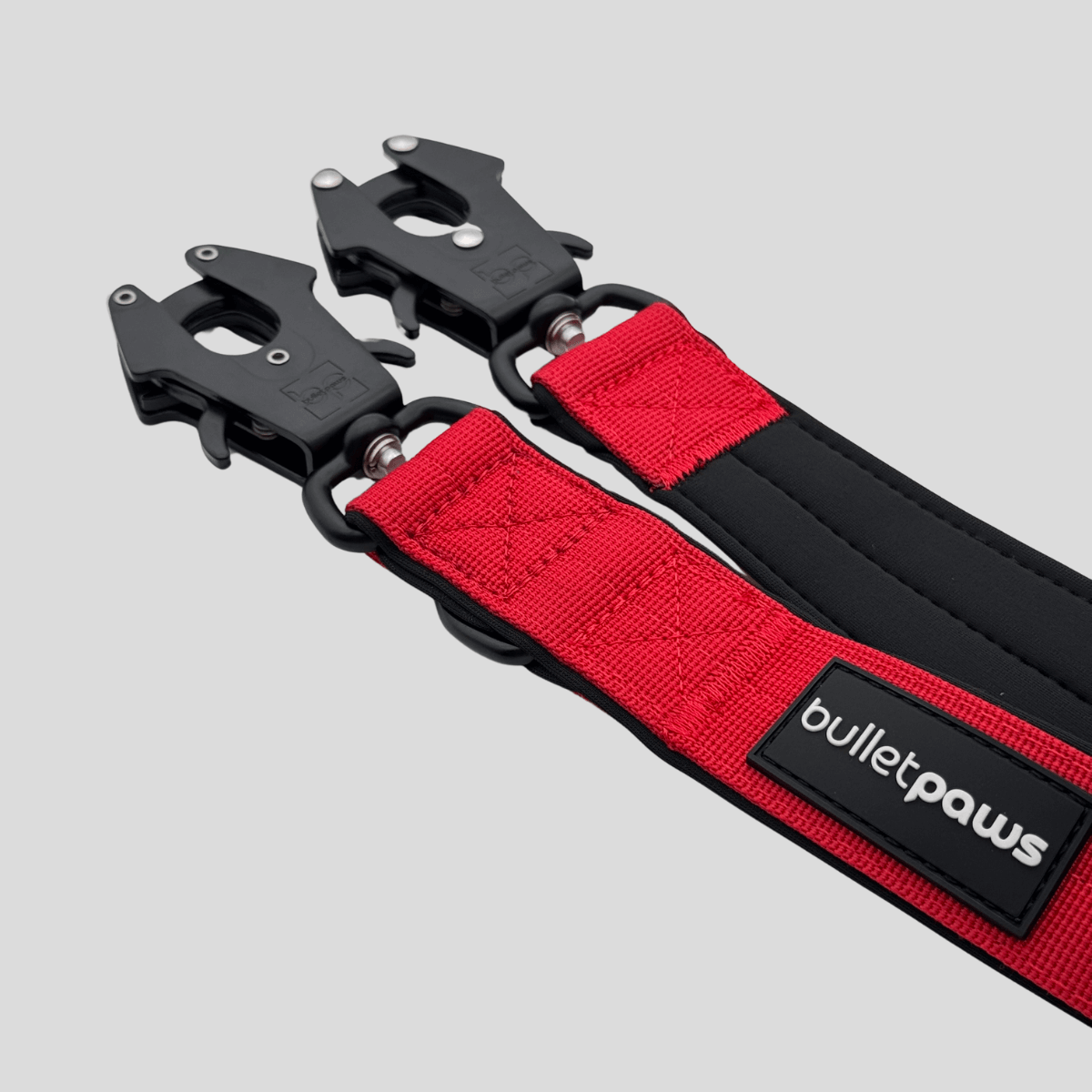 Dreifach verstellbare Hundeleine 2,2m - Rot - BulletPaws
