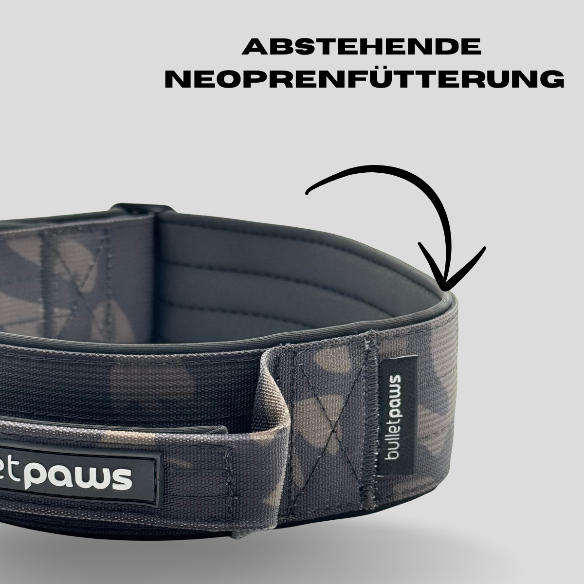 Taktisches Halsband® mit Griff - Camouflage - BulletPaws