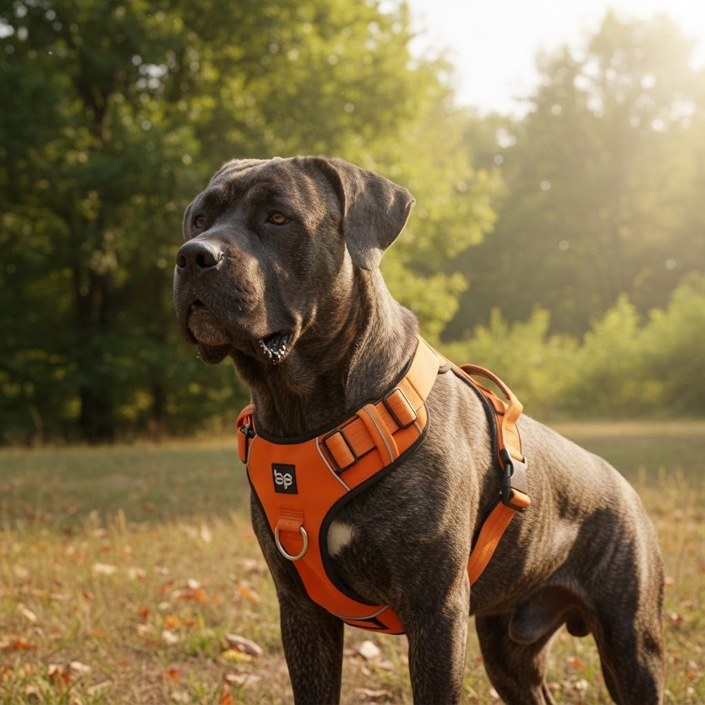 Alpha Control Hundegeschirr mit Griff - Orange