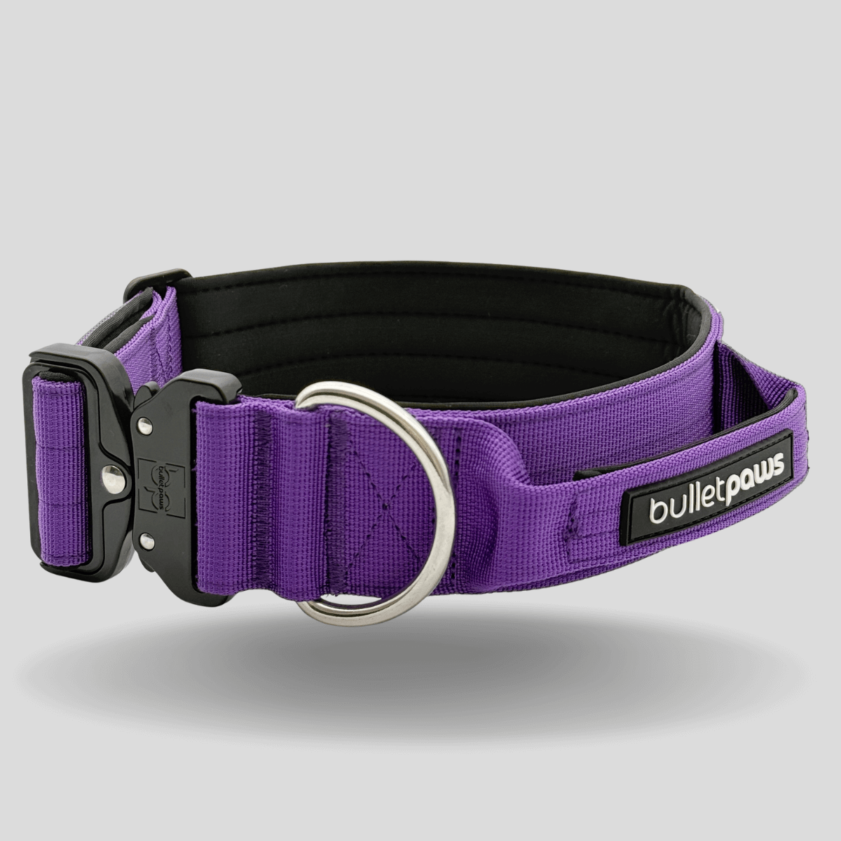 Alpha Hundehalsband® mit Griff - Lila - BulletPaws