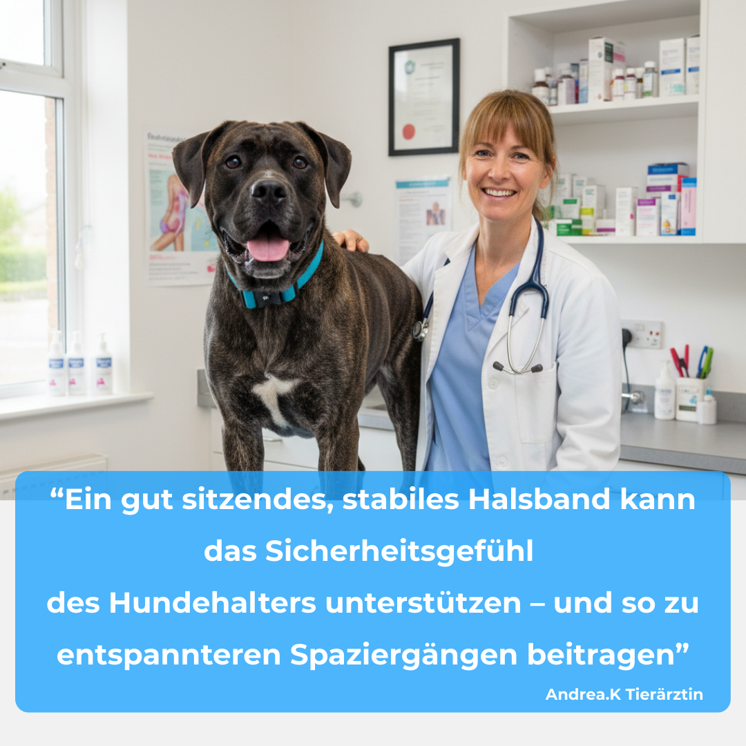 5cm Alpha Hundehalsband mit Griff - Orange