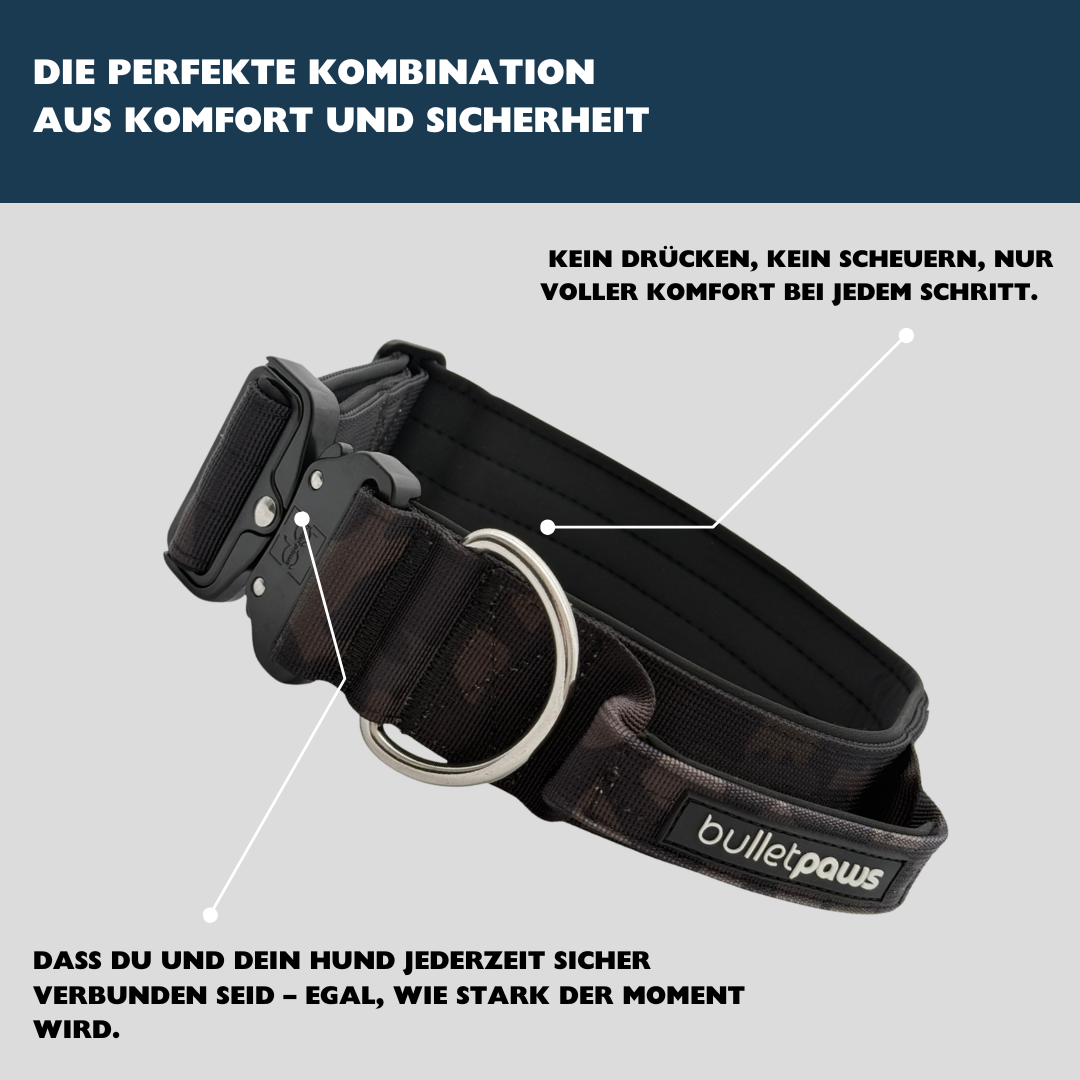 Alpha Hundehalsband mit Griff - Camouflage