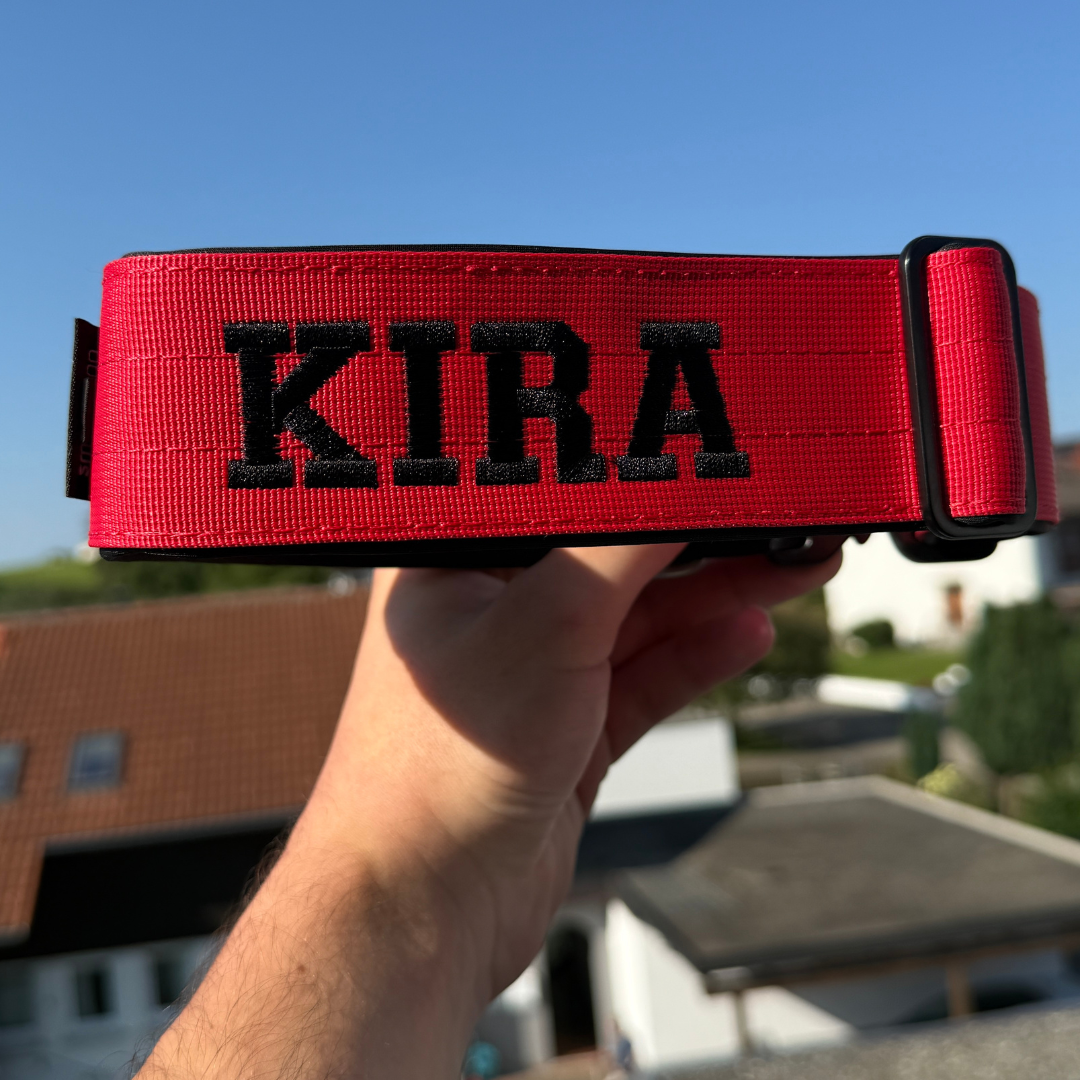 Alpha Hundehalsband mit Griff - Rot - BulletPaws