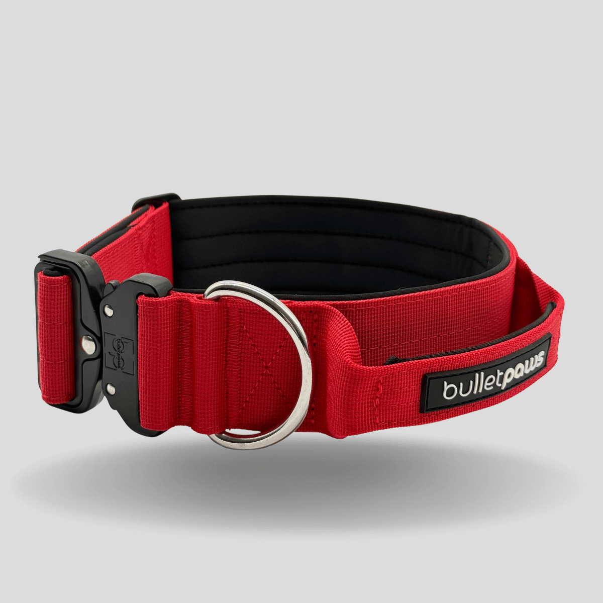 Alpha Hundehalsband® mit Griff - Rot - BulletPaws