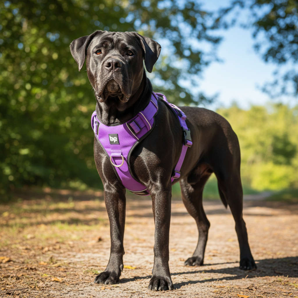 Alpha Control Hundegeschirr mit Griff - Lila