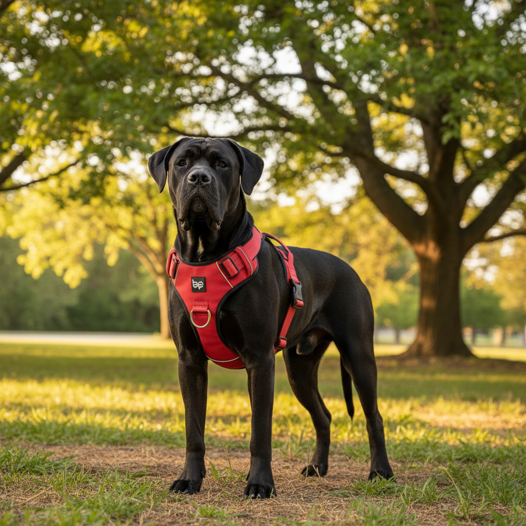 Alpha Control Hundegeschirr mit Griff - Rot