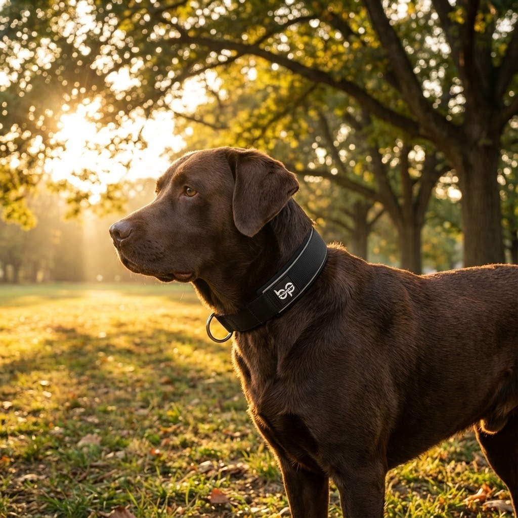 Alpha Control Zugstopp Hundehalsband - Schwarz