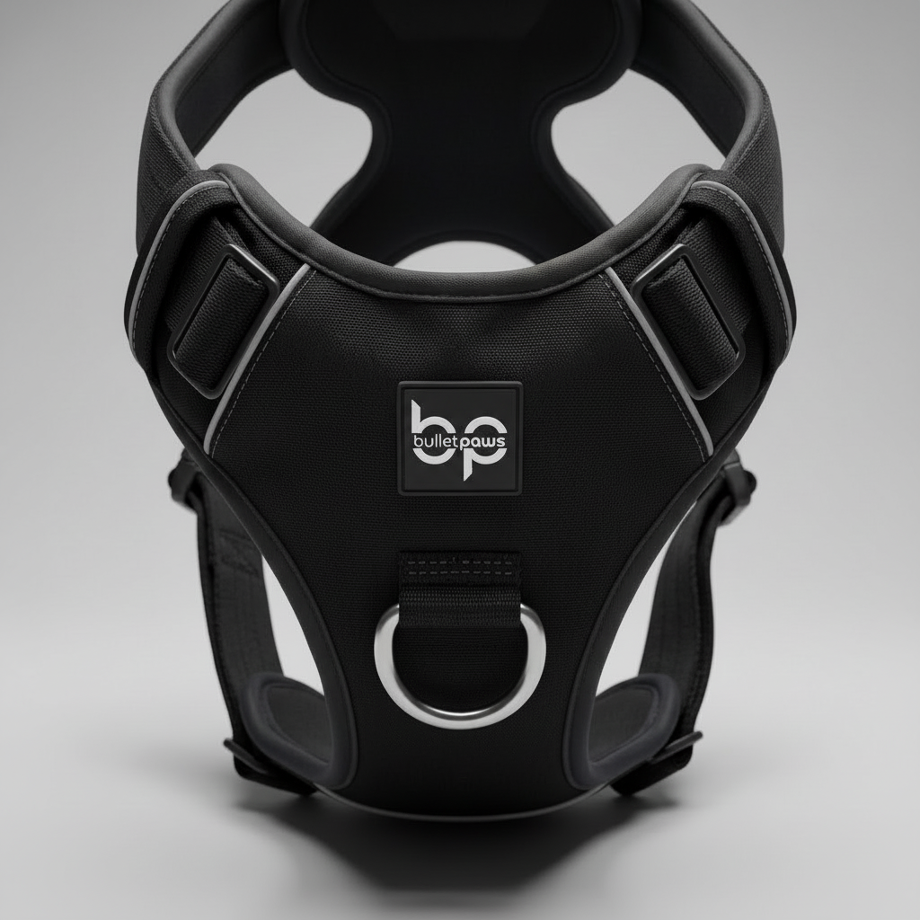 Alpha Control Hundegeschirr mit Griff - Schwarz