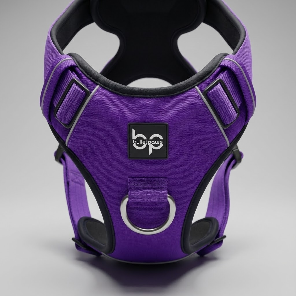 Alpha Control Hundegeschirr mit Griff - Lila