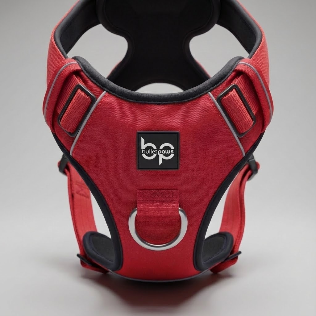 Alpha Control Hundegeschirr mit Griff - Rot