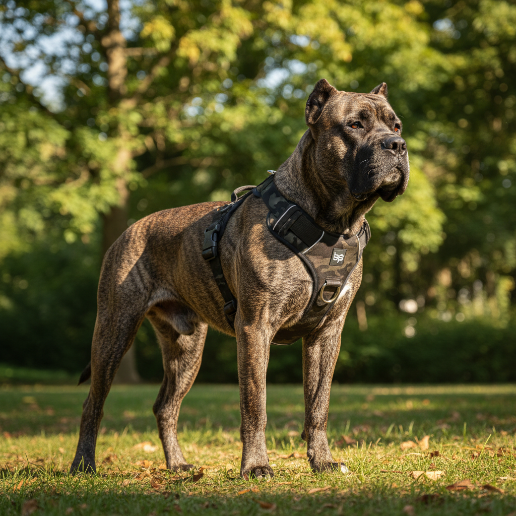 Alpha Control Hundegeschirr mit Griff - Camouflage
